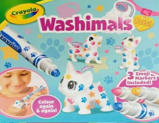 Crayola Washimals 3 Pets with Stamper Markers